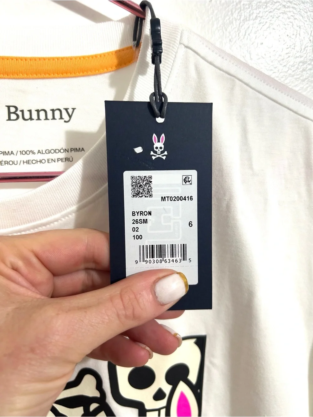 NWT Men’s Psycho Bunny Skull and Crossbones T-shirt